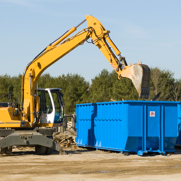 is there a minimum or maximum amount of waste i can put in a residential dumpster in Arnett WV